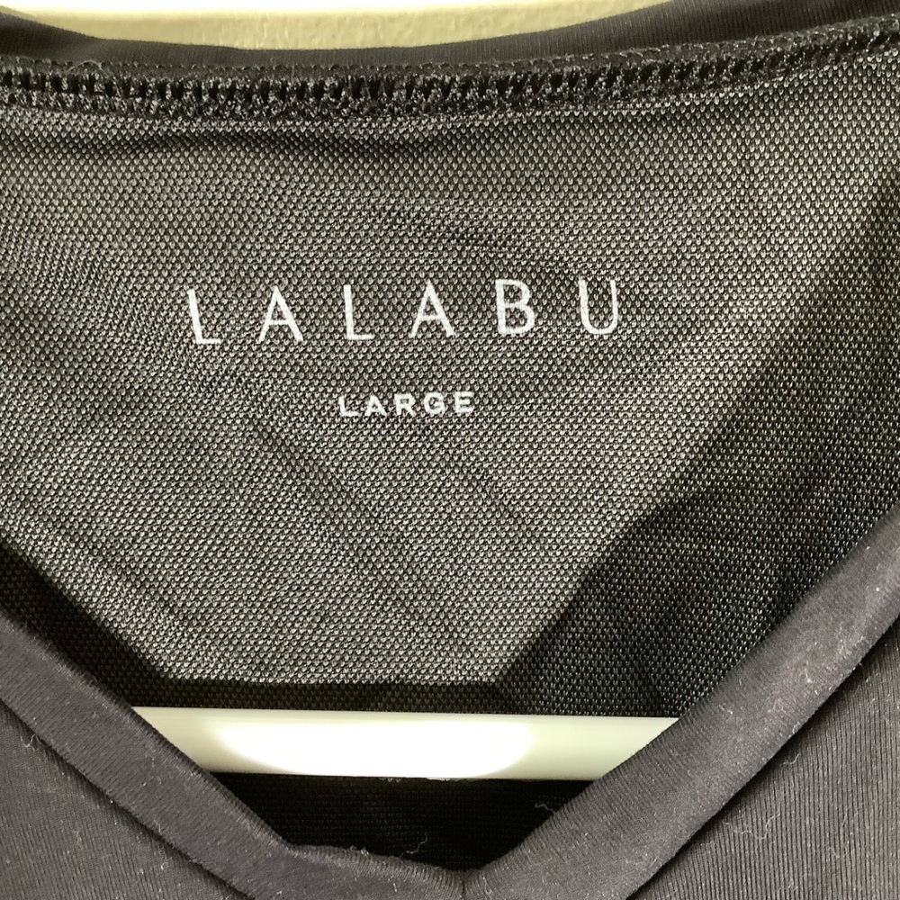 LALABU Black Nursing/Tank Overlay Dad Tee - Picture 6 of 10